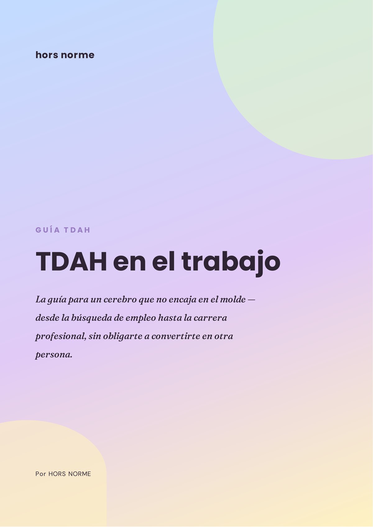 TDAH au travail - Guide HORS NORME (FR/EN/IT/ES)